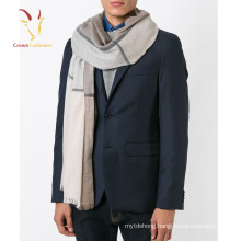 Mens Cashmere Plaid Woven Scarf